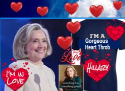 Hillary Heart Throb Meme Template