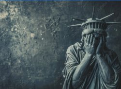 Devastated Lady Liberty Meme Template