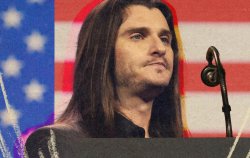 Scott Presler with flag Meme Template