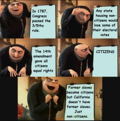 Gru and The Electoral College Meme Template