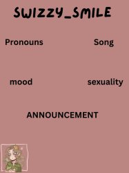 Swizzy_Smile's Announcement Template Meme Template