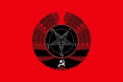 Satanic communism flag Meme Template