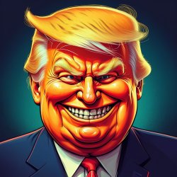 Trump, con man, convicted felon, evil laugh, avoids jail Meme Template