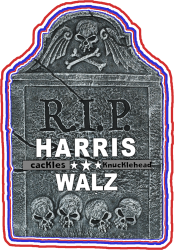 RIP HARRIS WALZ TOMBSTONE Meme Template