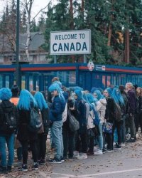 Canadian Border millennials Meme Template