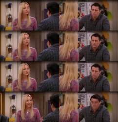 Joey Phoebe something horrible Meme Template