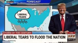 Trump Weatherman Liberal Tears Meme Template