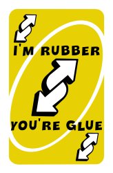 REVERSE - RUBBER - GLUE Meme Template