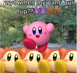 KIRBY with the GANG ? Meme Template