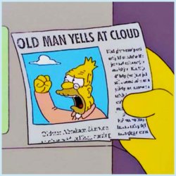 OLD MAN YELLS AT CLOUD Meme Template