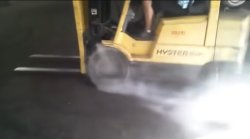 Forklift burnout Meme Template