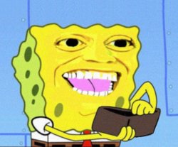 Spongebob holding wallet memes Meme Template