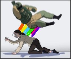 Rainbow attackl Meme Template