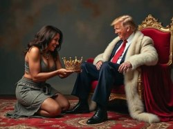 Trump being crowned Meme Template