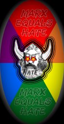 MARX EQUALS HATE BADGE Meme Template