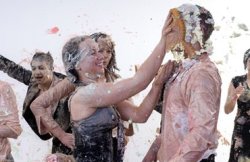 Pie fight Meme Template