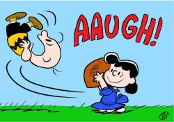 Charlie Brown and Lucy Football Meme Template