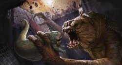 Rancor eats Hutt Meme Template