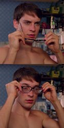 Peter parker glasses HQ Meme Template