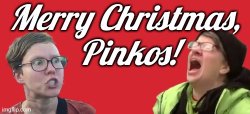 Merry Christmas pinkos Meme Template