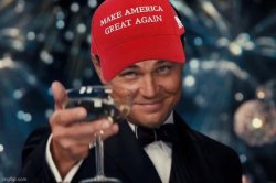 MAGA Di Caprio Cheers Meme Template