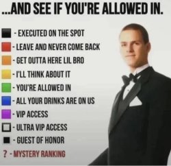 See if you're allowed in Meme Template