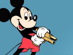 mickey with glock Meme Template