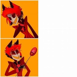 alastor no yes meme Meme Template