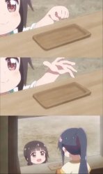 Anime girl Purchasing Meme Template