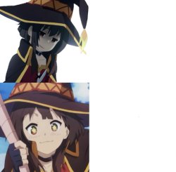 Megumin no yes Meme Template