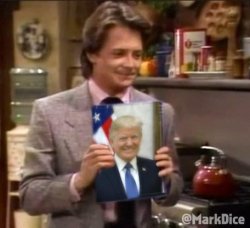 Michael J Fox loves Trump Meme Template