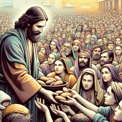 Jesus feeding the hungry Meme Template