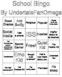 School Bingo Meme Template