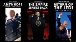 Star Wars Trilogy as Trump Biden Trump Meme Template