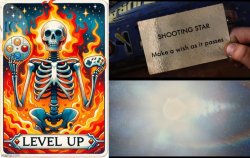Tarot | Level Up Shooting Star Meme Template