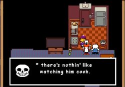 IF Sans - there's nothin' like watching him cook Meme Template