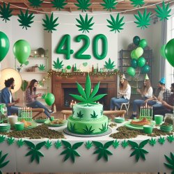 420 birthday smoking marijuana Meme Template