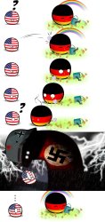 americaball angering germanyball Meme Template