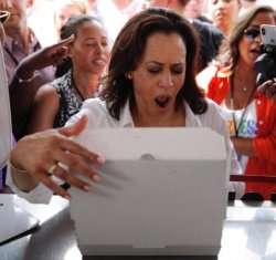 Kamala, surprise box Meme Template