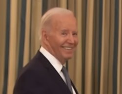 Joe Biden Turns & Smiles Meme Template