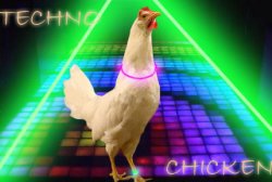 chicken techno Meme Template