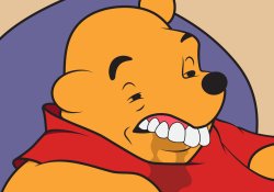 Drooling Winnie the Pooh Meme Template