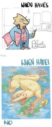 x when haves y vs x when no y Meme Template
