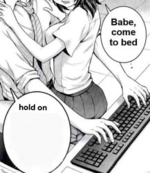 babe, come to bed Meme Template