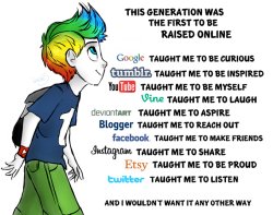 this generation was the first to be raised online Meme Template