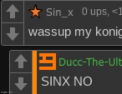 SINX NO Meme Template