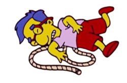 Milhouse On Ground Meme Template