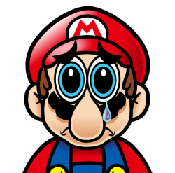 sad mario Meme Template