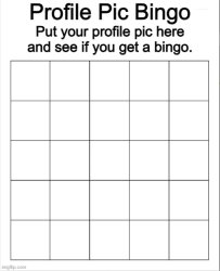 Profile Pic Bingo Meme Template