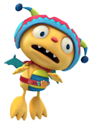 Henry hugglemonster wearing helmet Meme Template